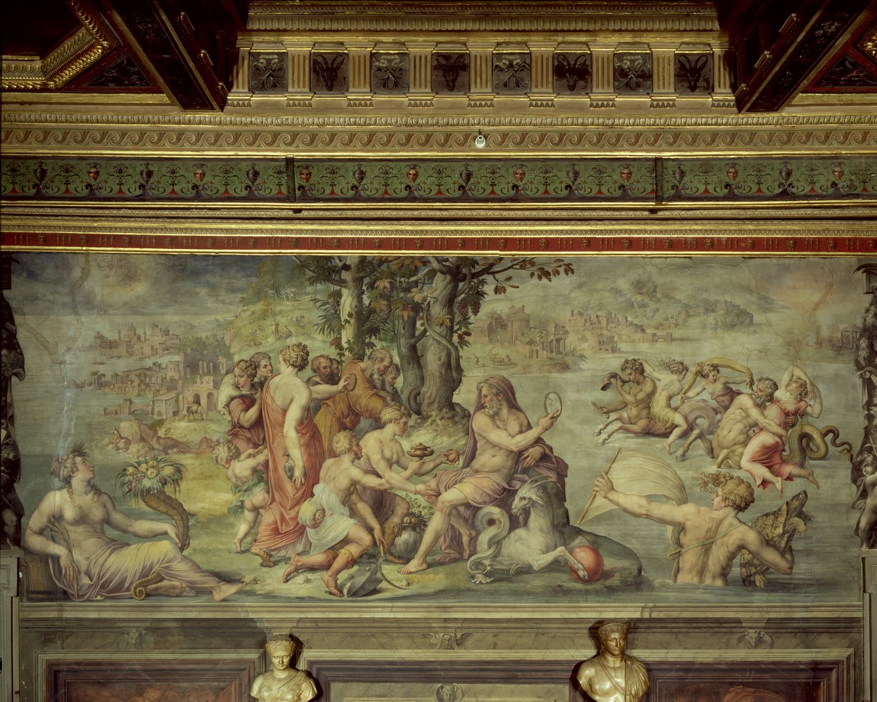 Rané plody Země nabízené Saturnovi, 1555 od Giorgio Vasari