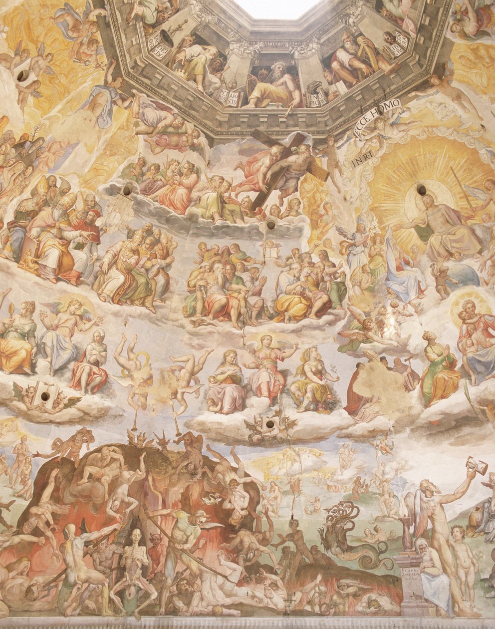 Poslední soud, detail z kopule Duomo, 1572-79 od Giorgio Vasari