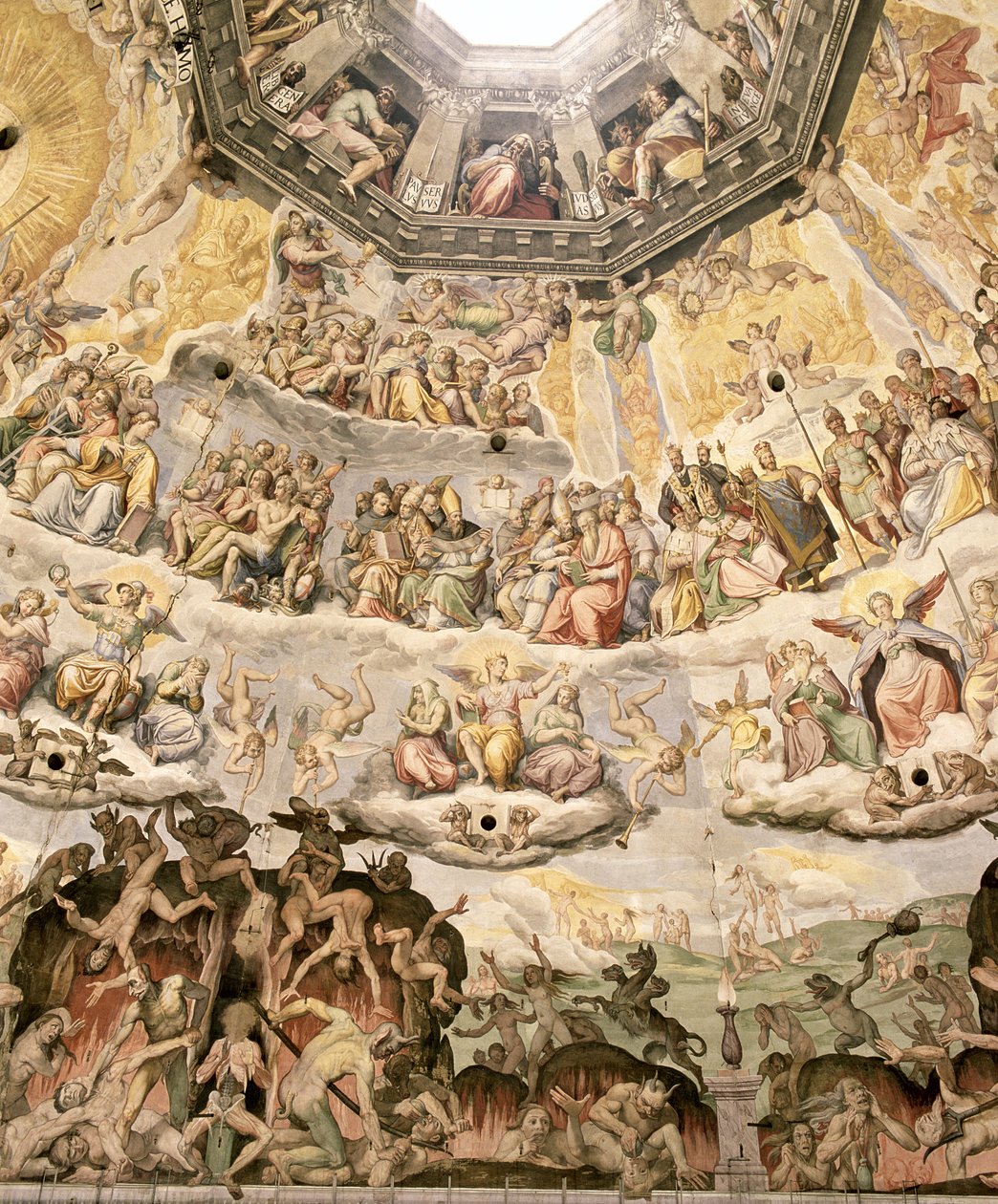 Poslední soud, detail z kopule Duomo, 1572-79 od Giorgio Vasari