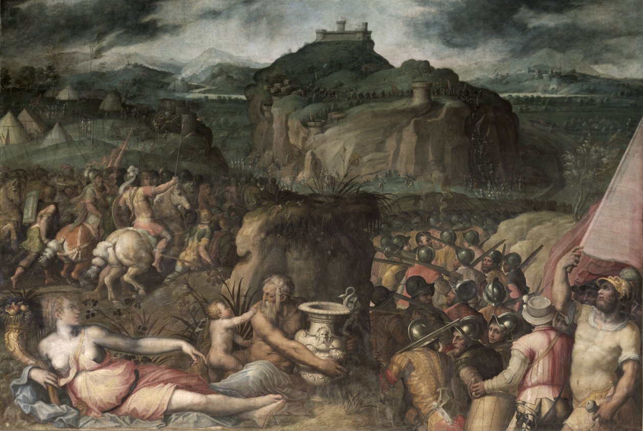 Obležení San Leo (freska) od Giorgio Vasari