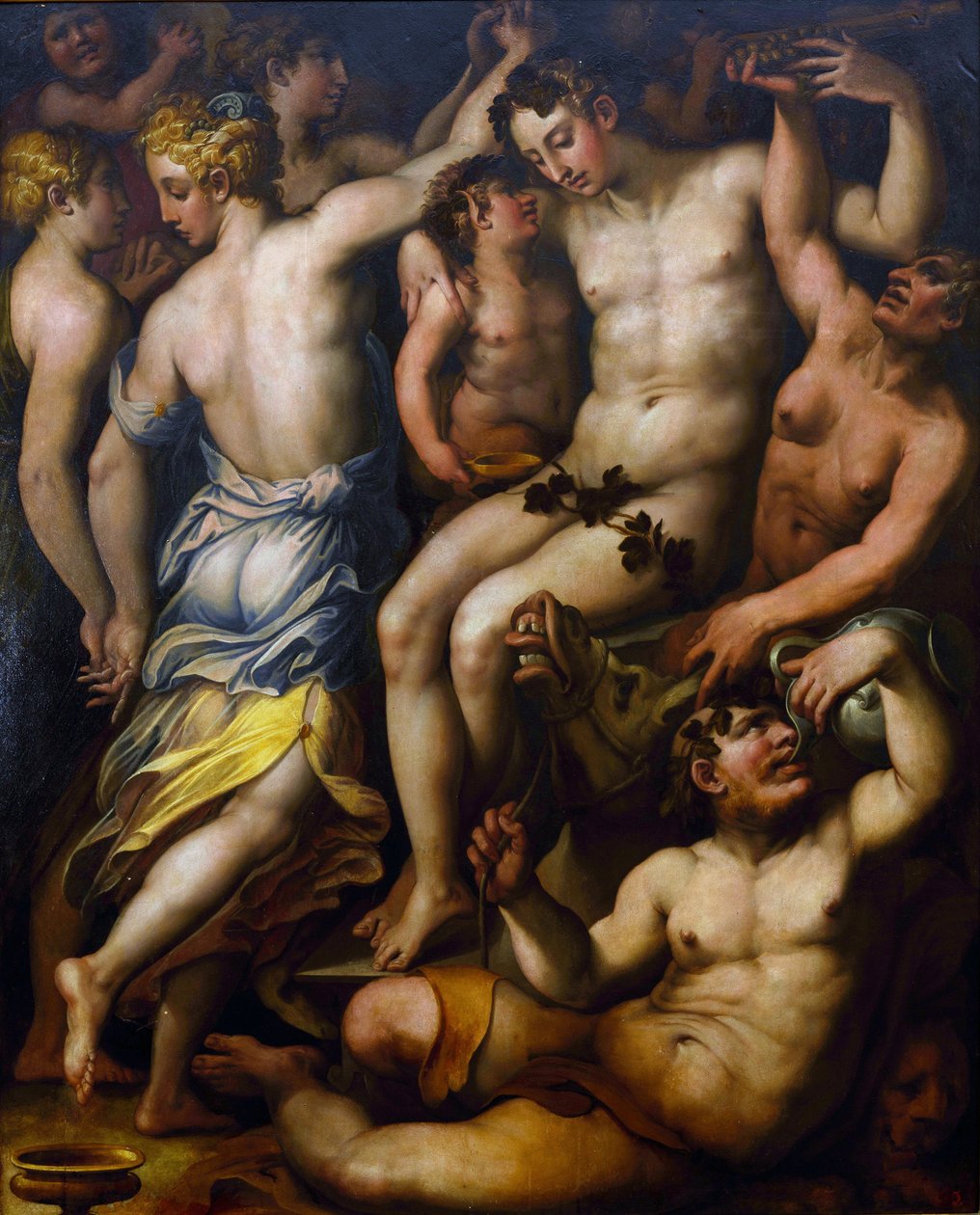 Triumf Baccha par Vasariho, Giorgio (1511-1574). Olej na dřevě, konec 60. let 16. století, Státní muzeum umění A. Radishcheva, Saratov od Giorgio Vasari