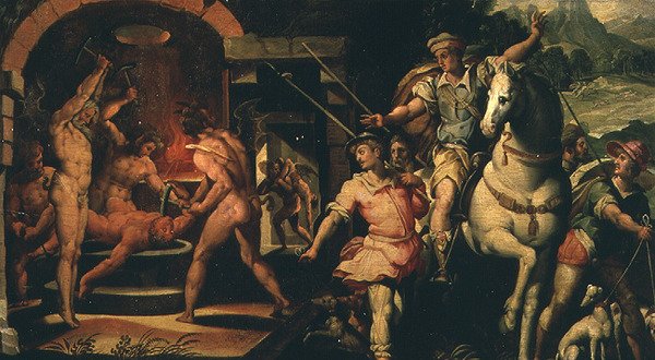 Vize hraběte Huga (olej na plátně) od Giorgio Vasari