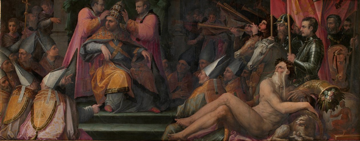 Volba Giovanniho de Medici na papežský úřad, 1555-1562 od Giorgio Vasari