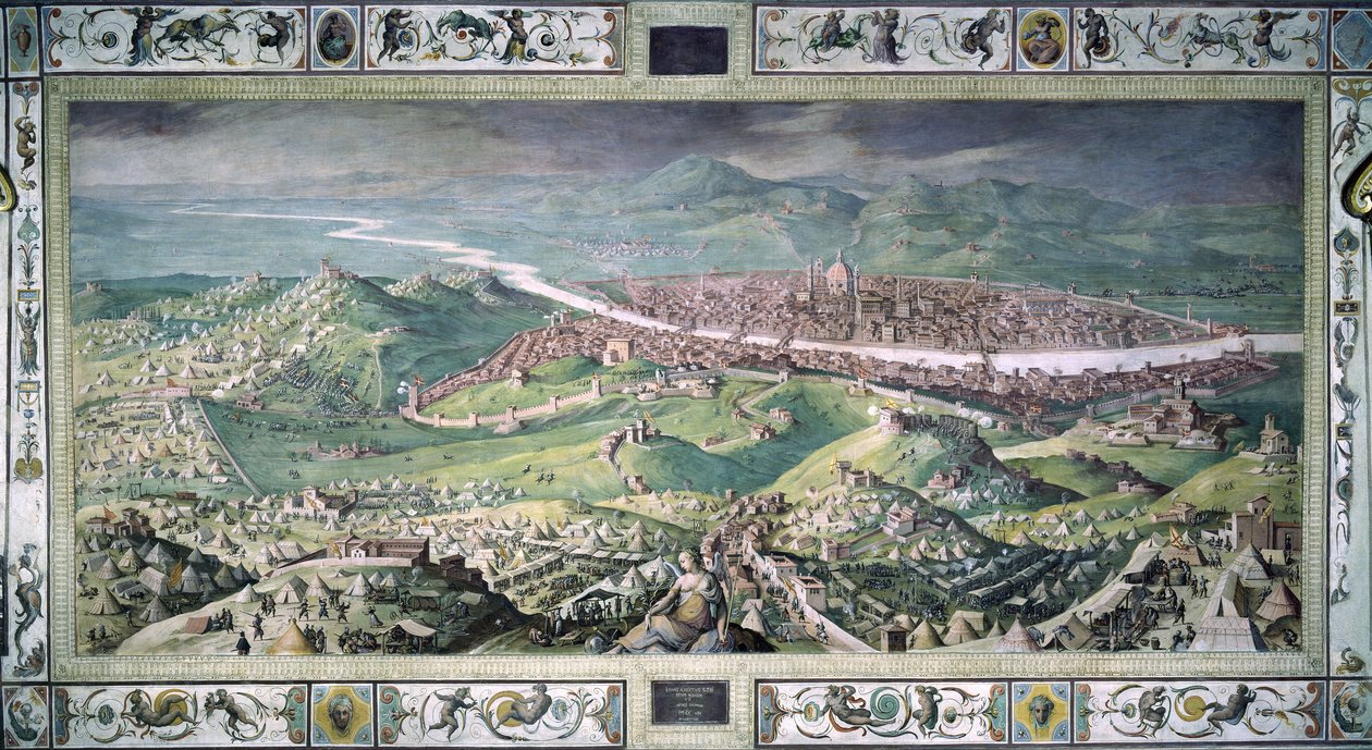 Obléhání Florencie od Giorgio Vasari