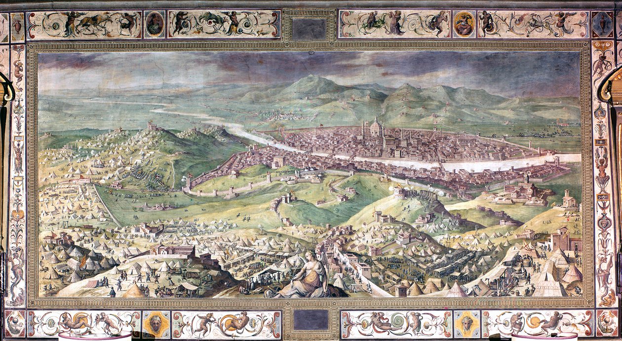 Obléhání Florencie v roce 1530 od Giorgio Vasari