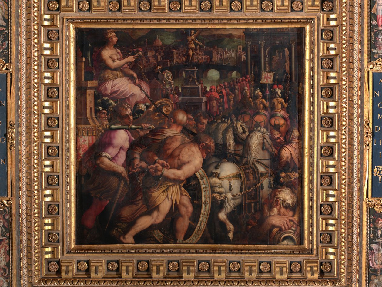 Triumf po vítězství na Pise od Giorgio Vasari