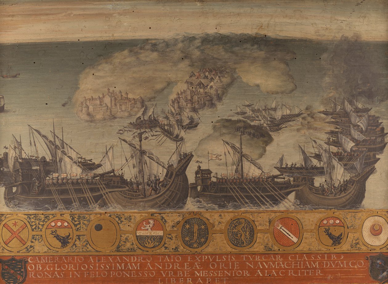 Námořní vítězství Koroni, Peloponés od Giorgio di (1500 1559) Giovanni