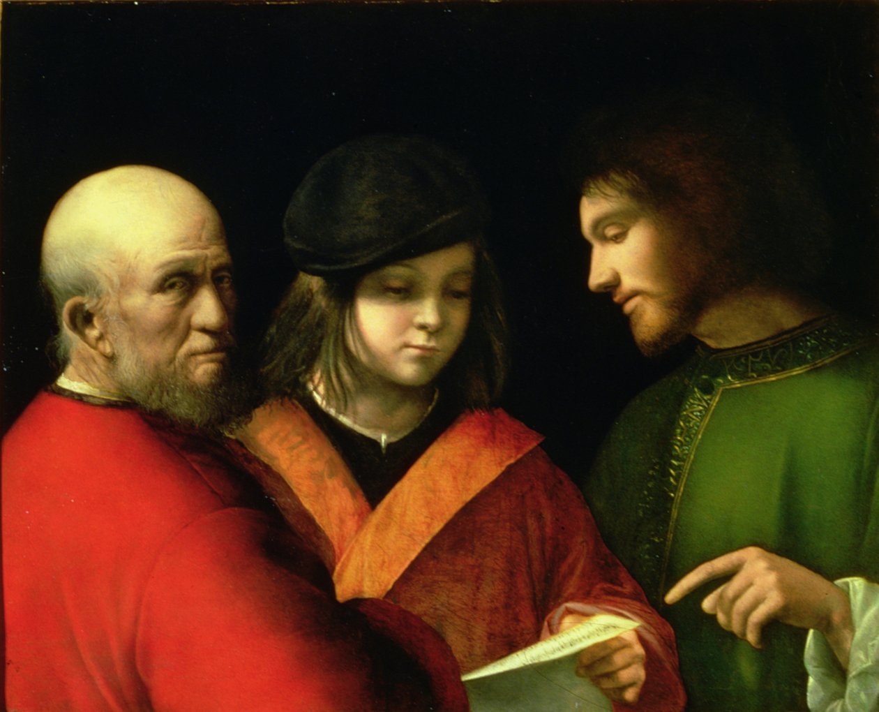 Tři věky člověka, cca 1500-01 (panel) od Giorgione da Castelfranco