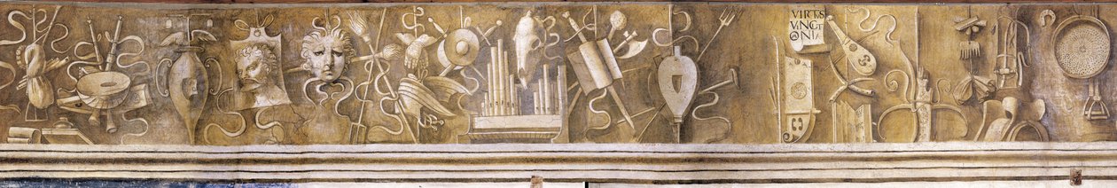 Arti liberali. Frieze v Casa Pellizzari, c. 1500 od Giorgione da Castelfranco