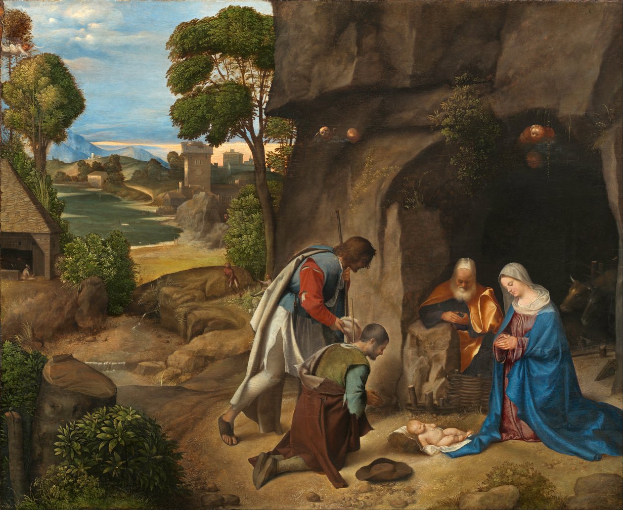 Italština: Allendale Klanění pastýřů od Giorgione