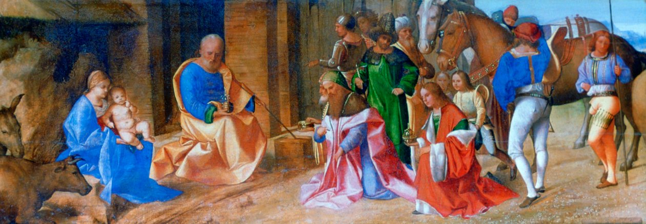 Klanění tří králů, 1506-1507 od Giorgione da Castelfranco