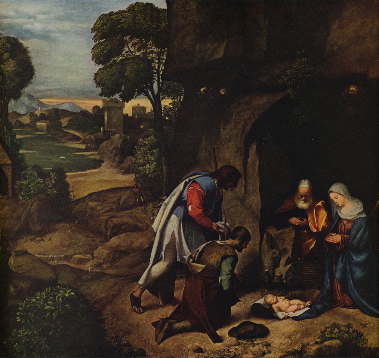 Klanění pastýřů, 1505-1510 od Giorgione da Castelfranco