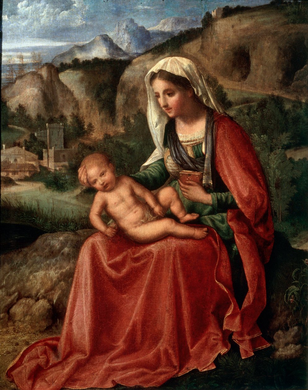 Panna a dítě v krajině, c1503 od Giorgione da Castelfranco