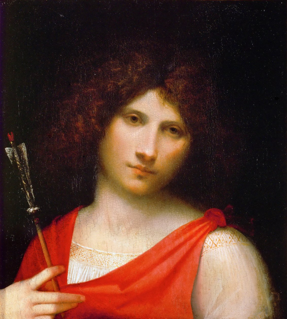 Mladý muž s šípem, c. 1505 od Giorgione da Castelfranco