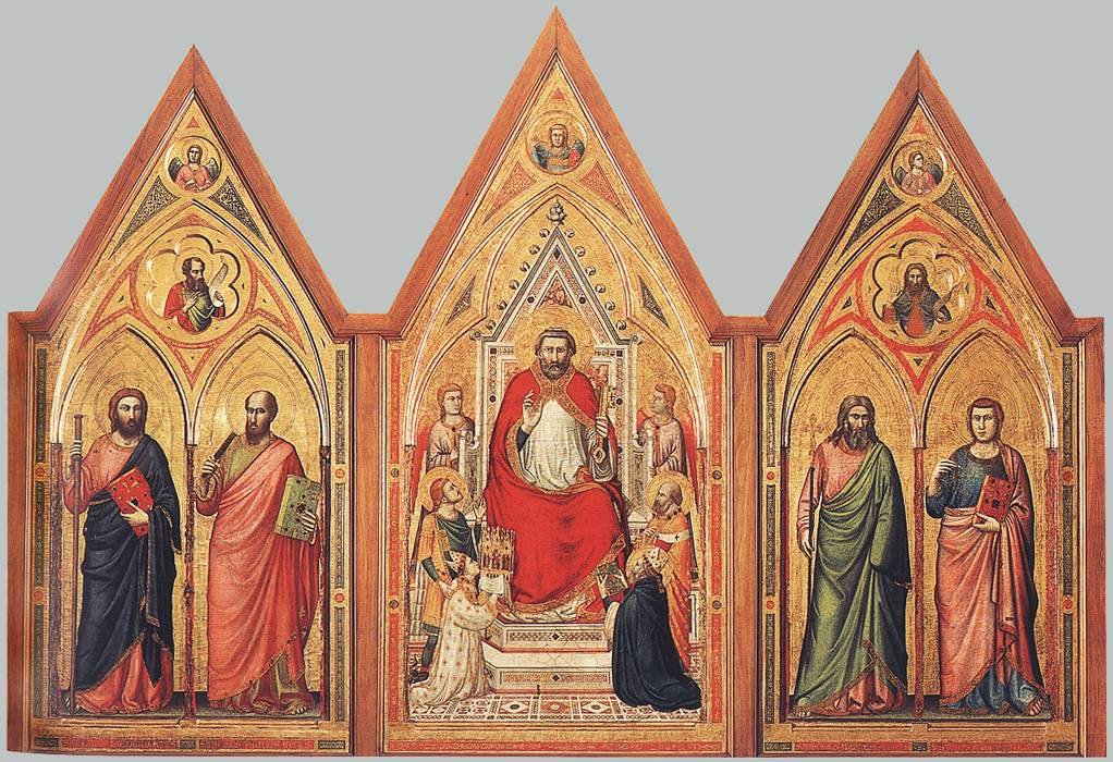 Triptych Stefaneschi (verso) od Giotto di Bondone