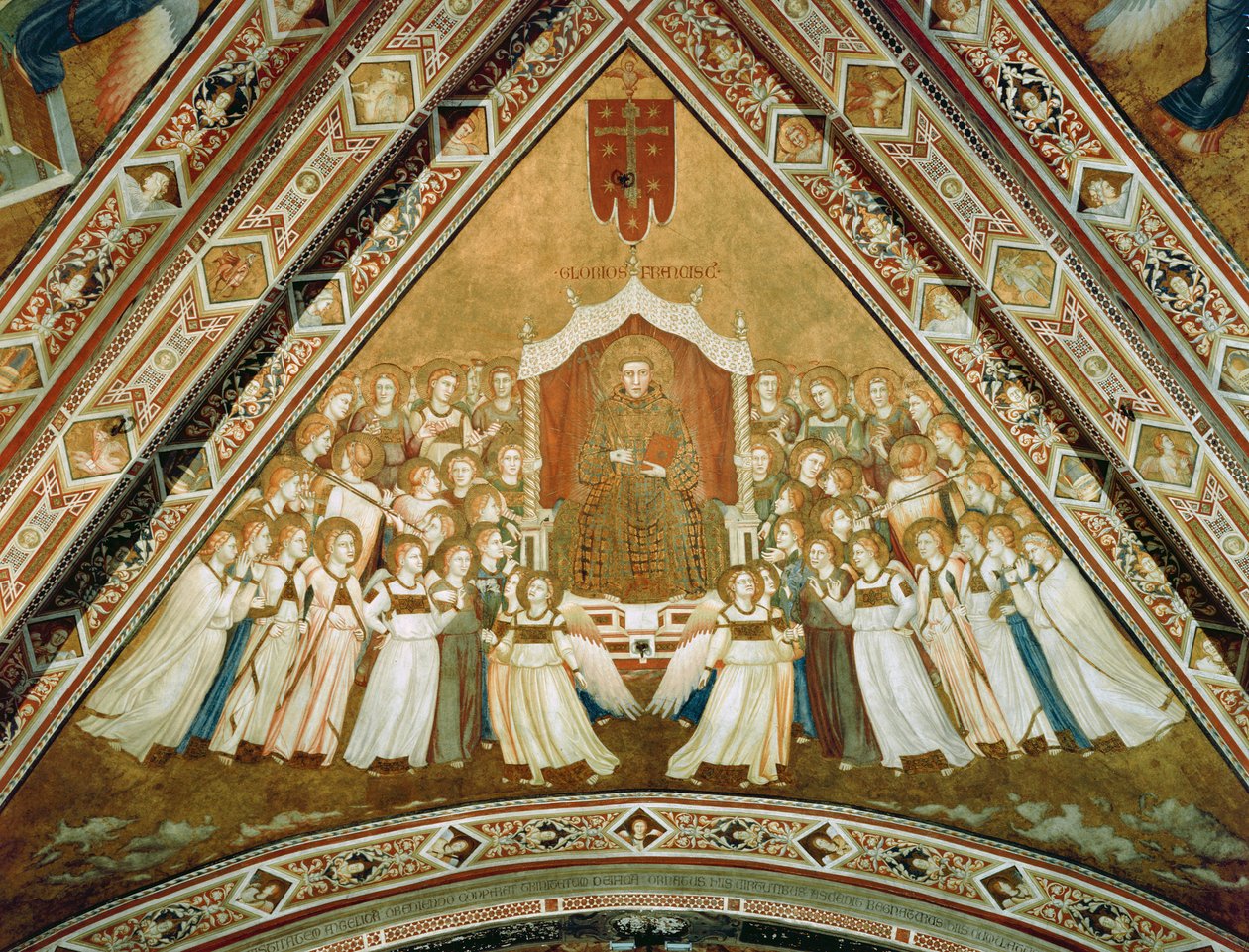 Alegorie svatého Františka ve slávě, kolem 1330 od Giotto di Bondone