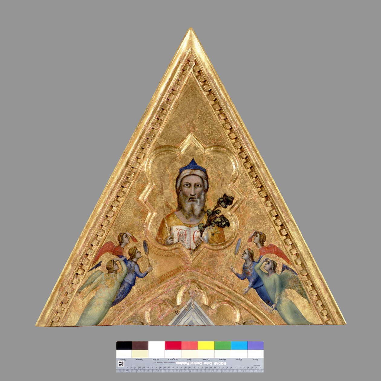 Bůh Otec s anděly, cca 1330 (tempera na panelu) od Giotto di Bondone