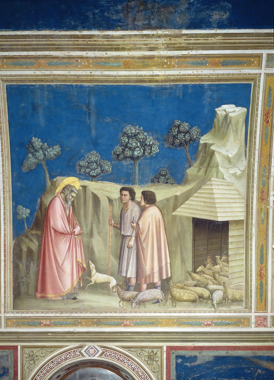 Joachim mezi pastýři, kolem 1305 (podrobnosti viz 65213) od Giotto di Bondone