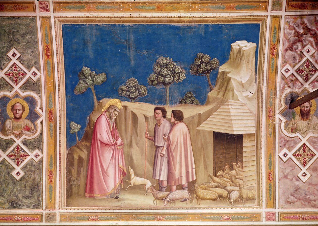 Joachim mezi pastýři, kolem 1305 (viz také 165213) od Giotto di Bondone