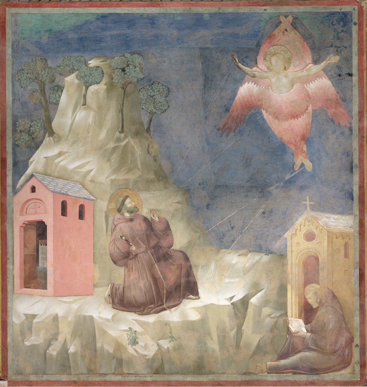 Svatý František přijímající stigmata, 1297-99 od Giotto di Bondone