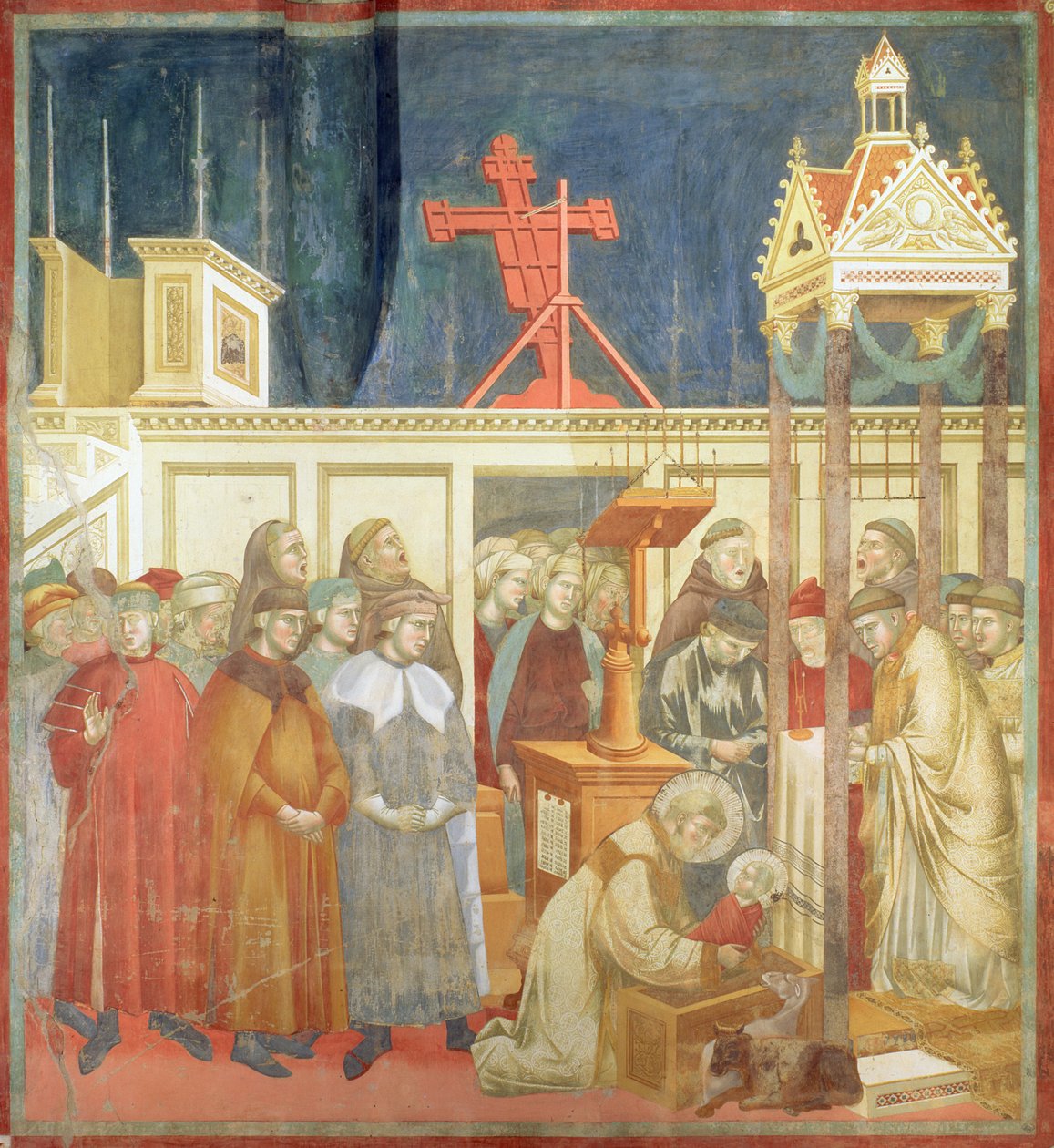 Sv. František z Assisi Příprava jesliček v Grecciu, 1296-97 od Giotto di Bondone