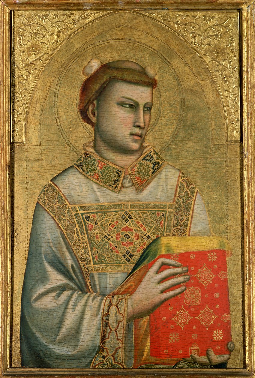 Svatý Štěpán, 1320-25 (tempera na panelu) od Giotto di Bondone