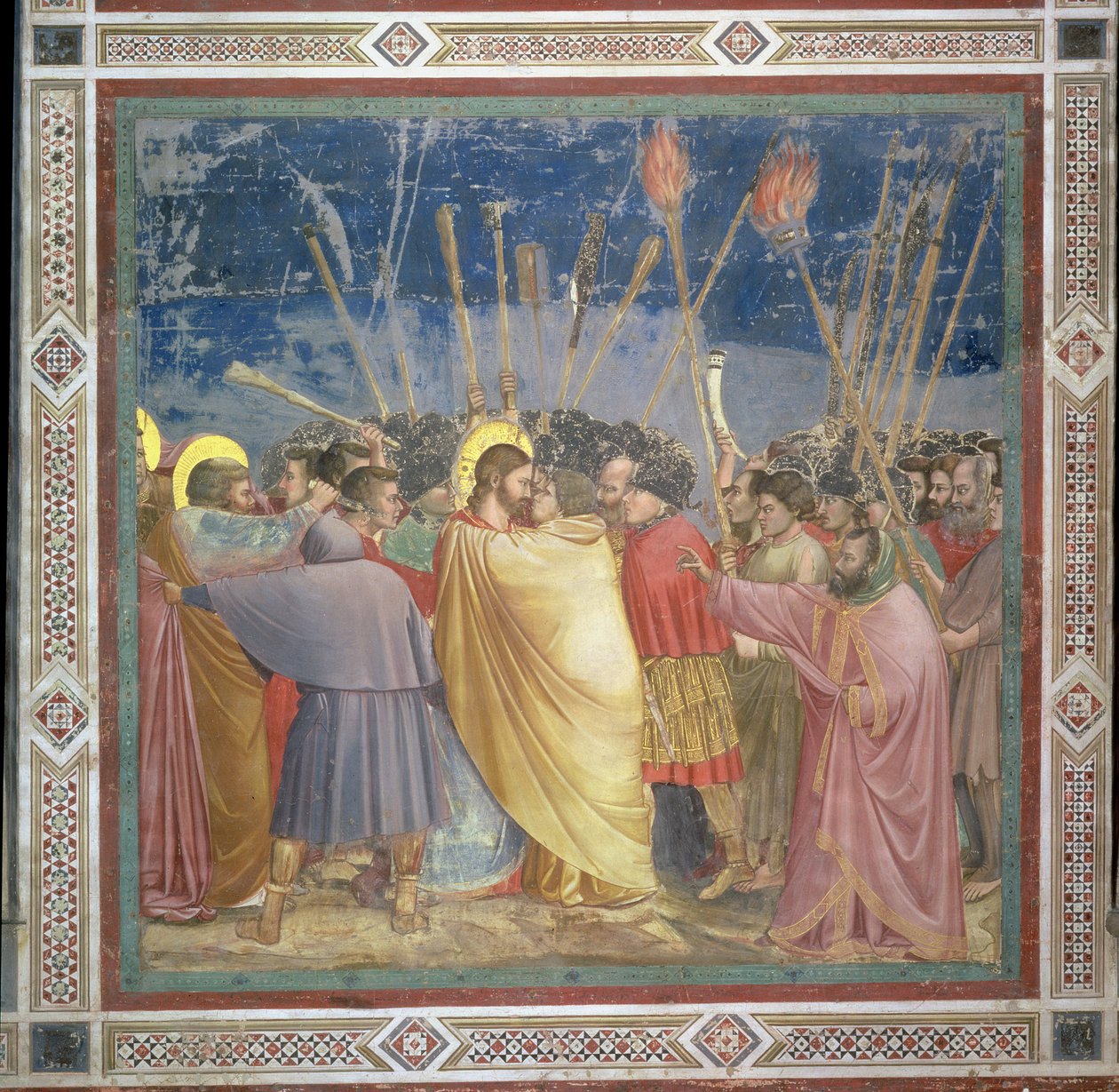 Zrada Krista, kolem roku 1305 od Giotto di Bondone