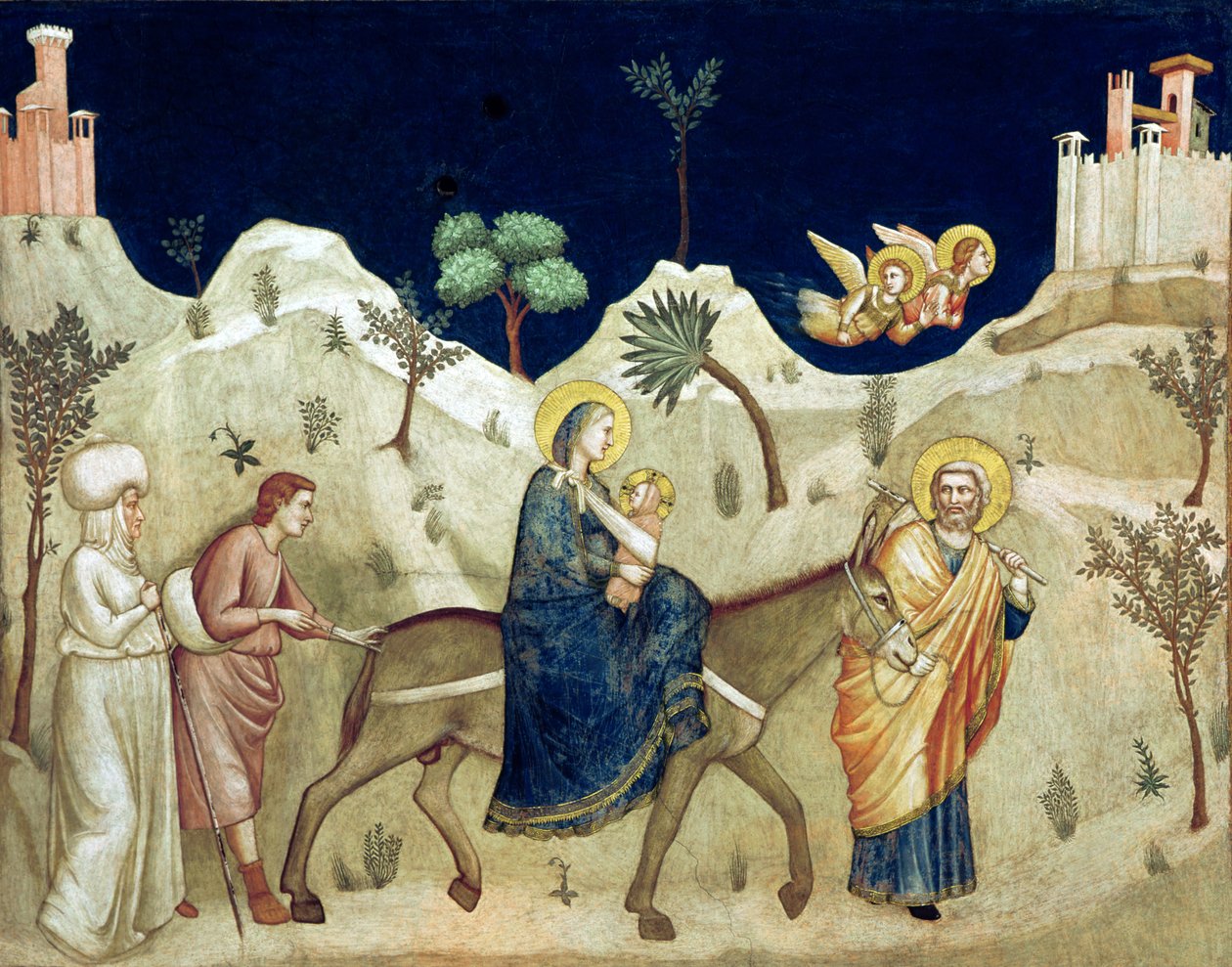 Útěk do Egypta od Giotto di Bondone