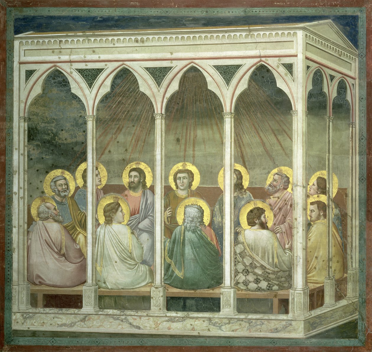 Letnice, kolem roku 1305 od Giotto di Bondone