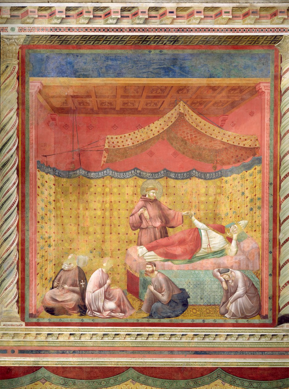 Vize papeže Řehoře IX. (1170-1241) 1297-99 od Giotto di Bondone