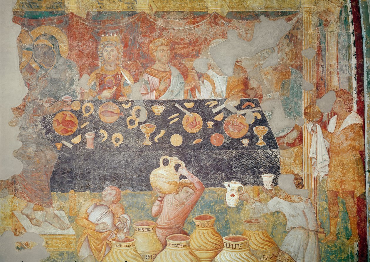 Svatba v Káně, 1297-99 od Giotto di Bondone