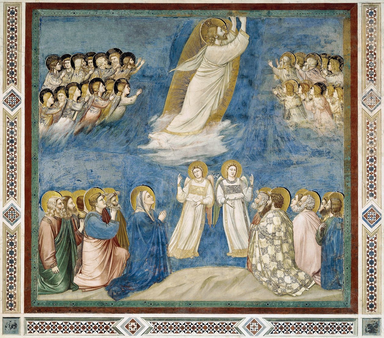 Nanebevstoupení Krista, Detail ze života a umučení Krista, Giotto od Giotto (c.1266 1337)