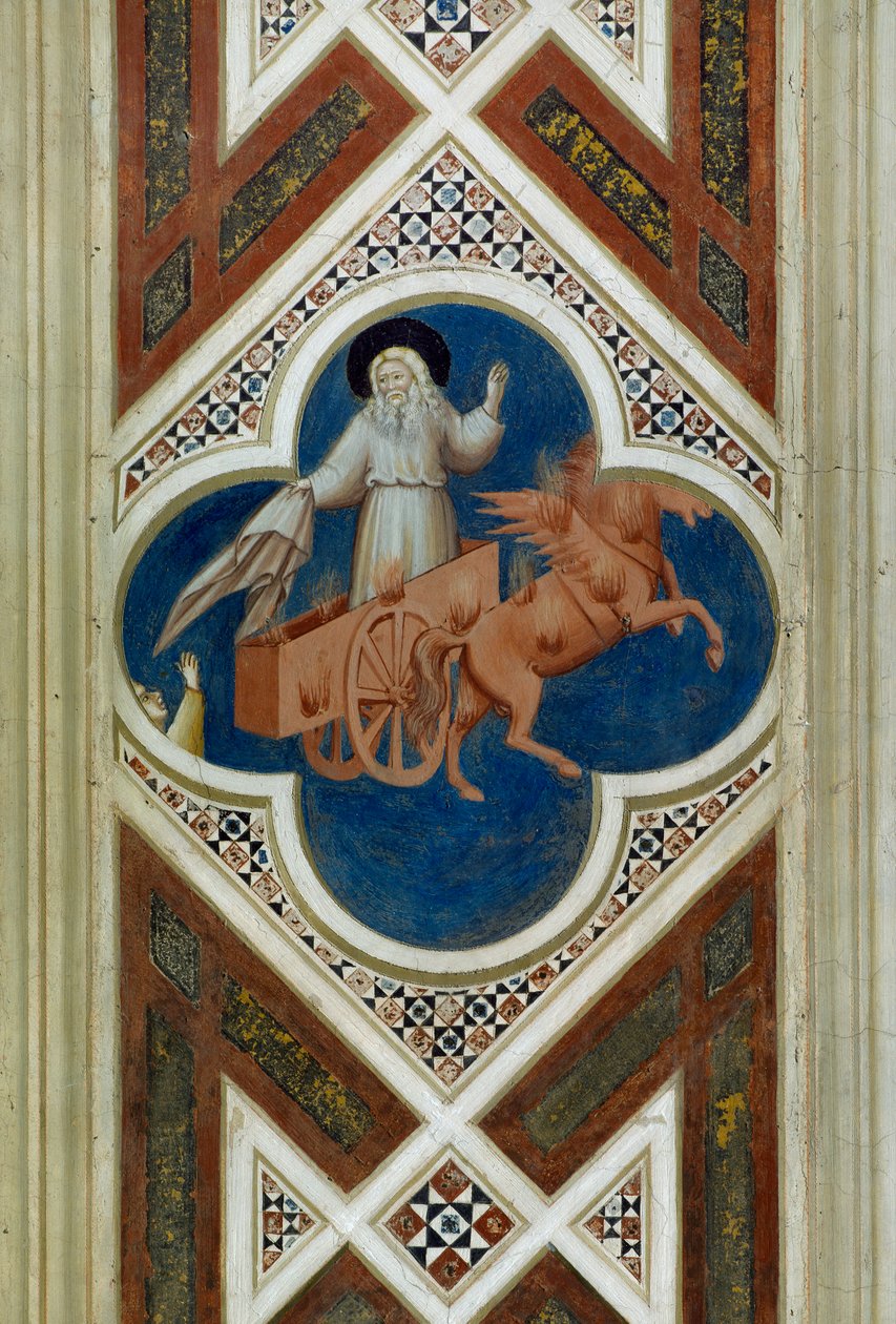 Eliáš je vzat do nebe, Detail ze života a umučení Krista od Giotta od Giotto (c.1266 1337)