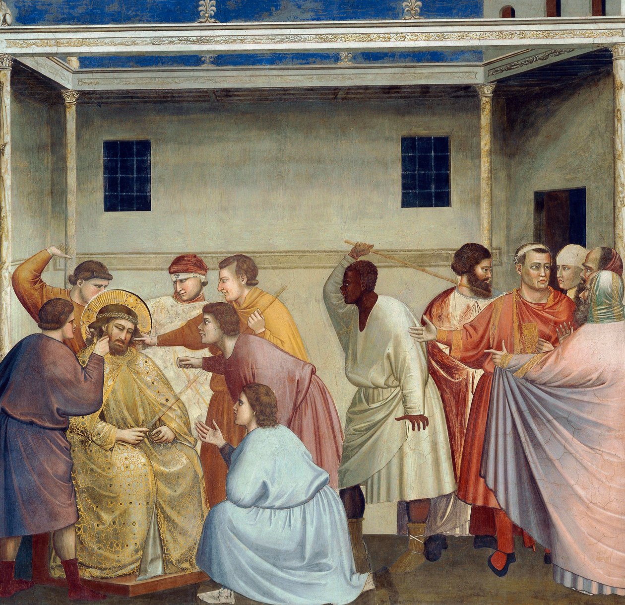 Bičování Krista, Detail ze života a umučení Krista, Giotto od Giotto (c.1266 1337)