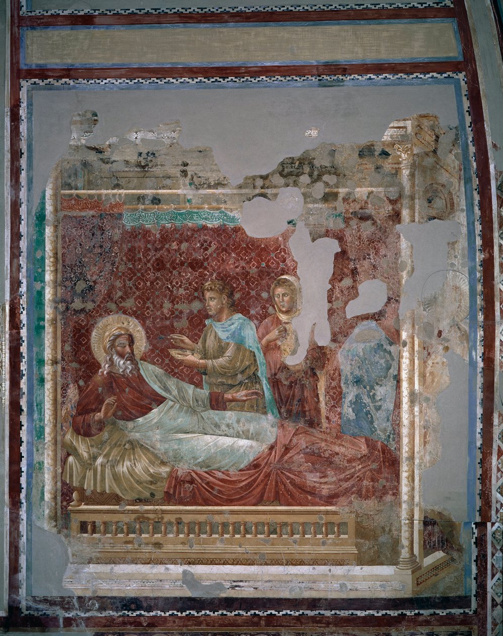 Izák odmítá Ezaua - Freska od Giotto (c.1266 1337)