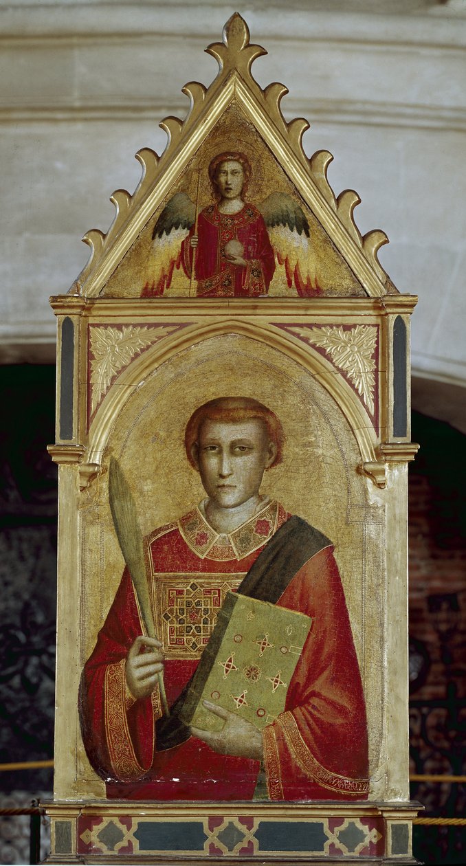 Saint Laurent (San Lorenzo) - Olej na dřevě od Giotto (c.1266 1337)