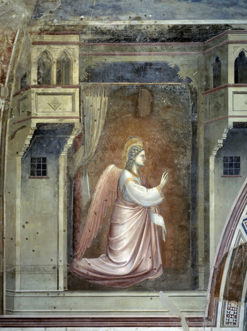 Zvěstování: Archanděl Gabriel, kolem 1305 (freska) od Giotto (c.1266 1337)