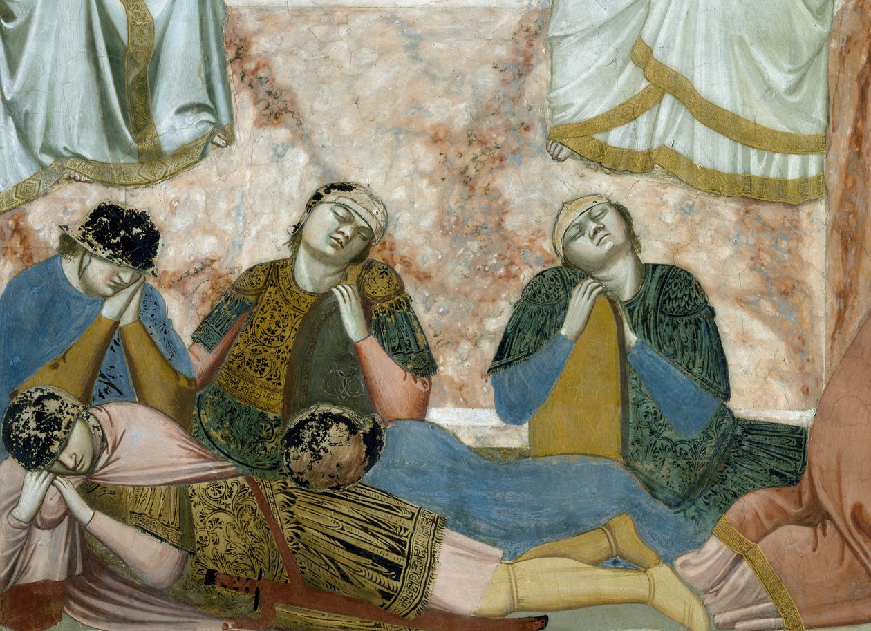 Vzkříšení Krista, detail ze života a umučení Krista, Giotto od Giotto (c.1266 1337)