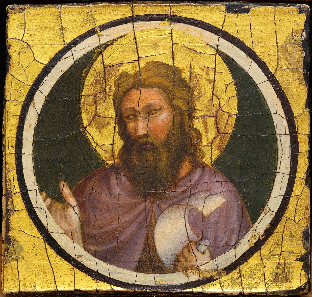 Svatý Jan Křtitel od Giotto di Bondone (1266-1377). Tempera na panelu, cca 1320, Ente Cassa di Risparmio, Florencie od Giotto (c.1266 1337)