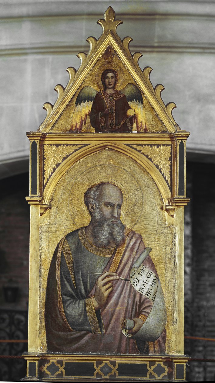 Svatý Jan Evangelista - Olej na dřevě od Giotto (c.1266 1337)