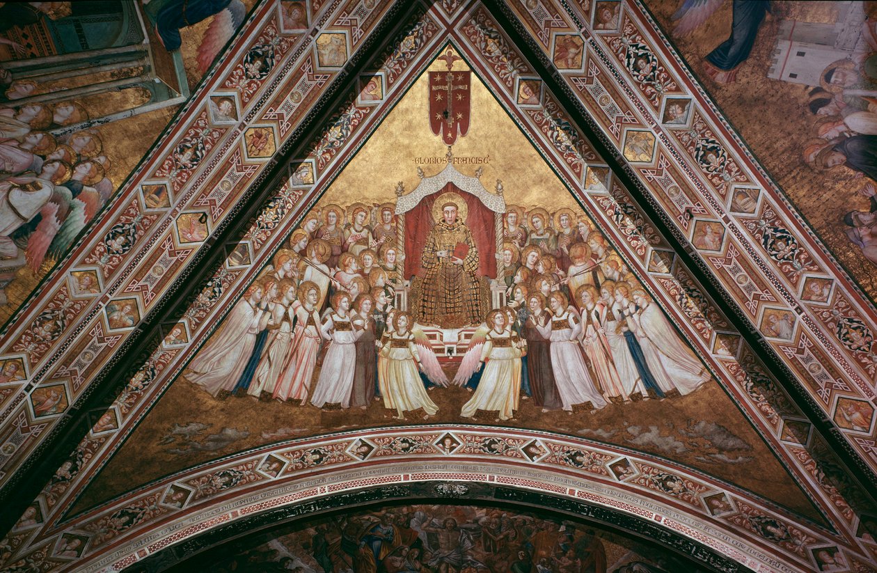 Triumf svatého Františka z Assisi (Freska od Giotto (c.1266 1337)