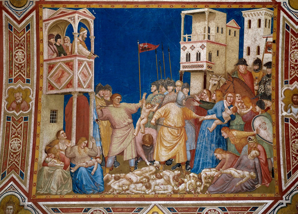 Freska masakr neviňátek od Giotto di Bondone (1267-1337) od Giotto (c.1266 1337)