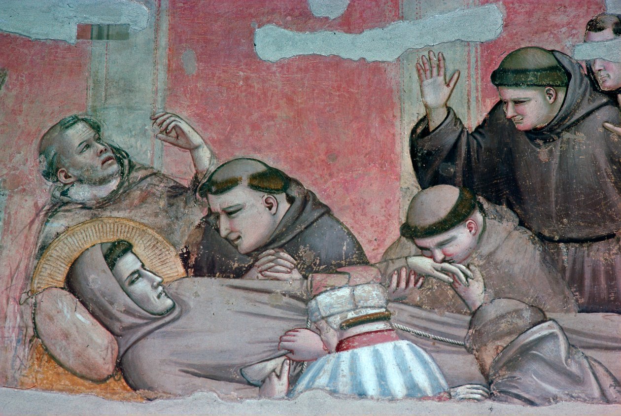 Freska smrti svatého Františka, 14. století od Giotto
