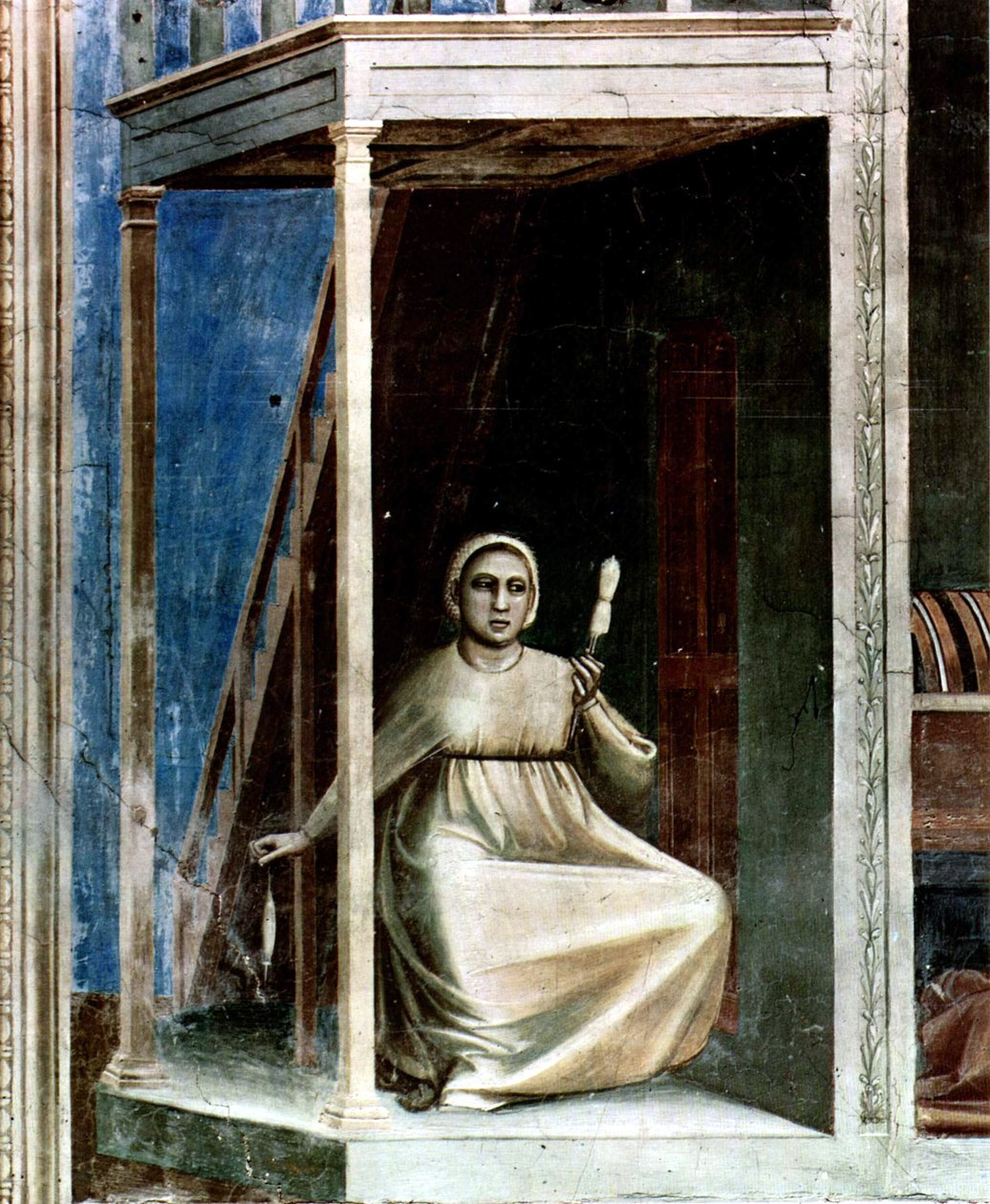 č. 3 Scény ze života Joachima: 3. Zvěstování svaté Anně
 detail od Giotto