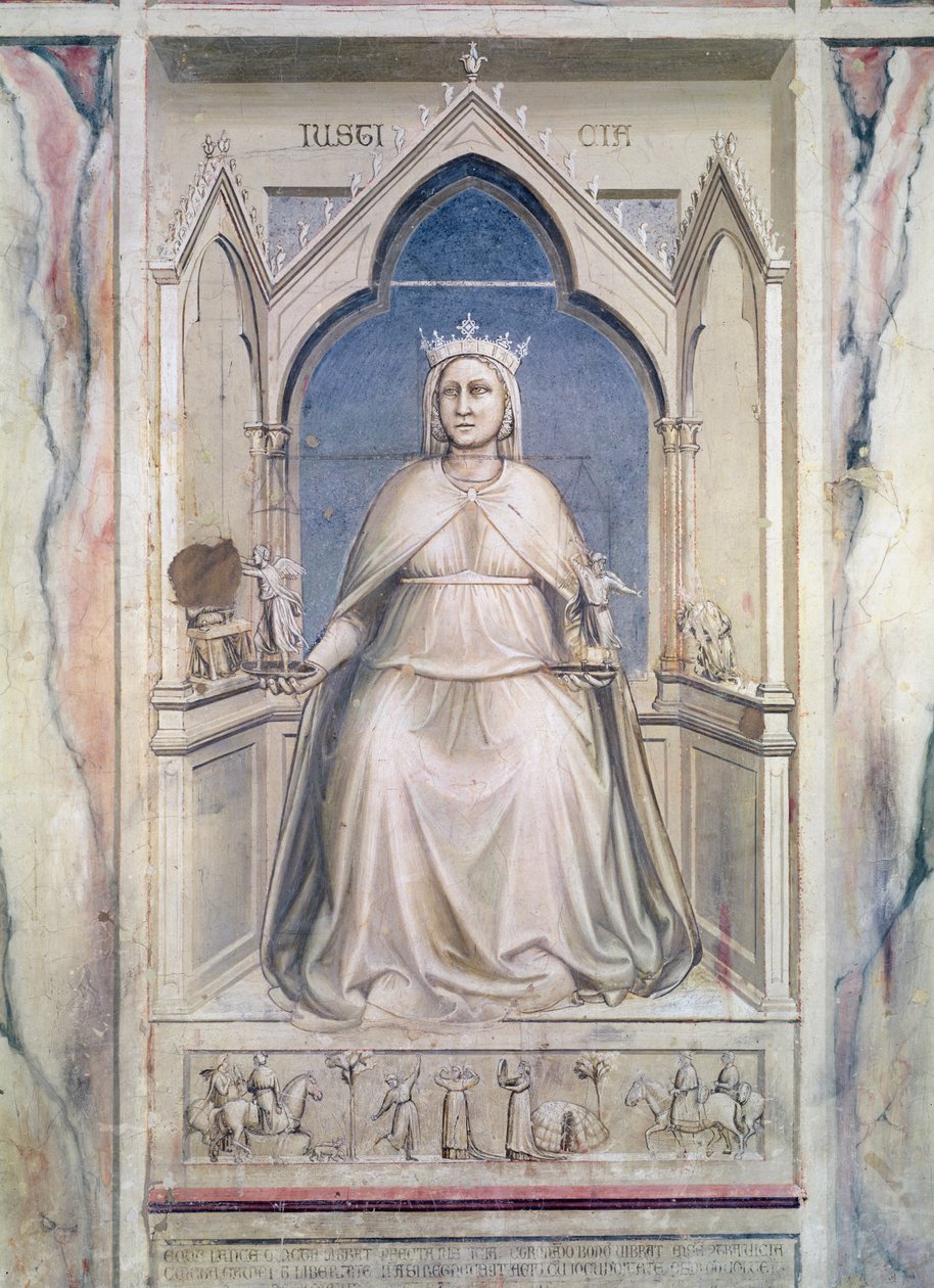 Alegorie spravedlnosti, c.1305 (freska) od Giotto di Bondone