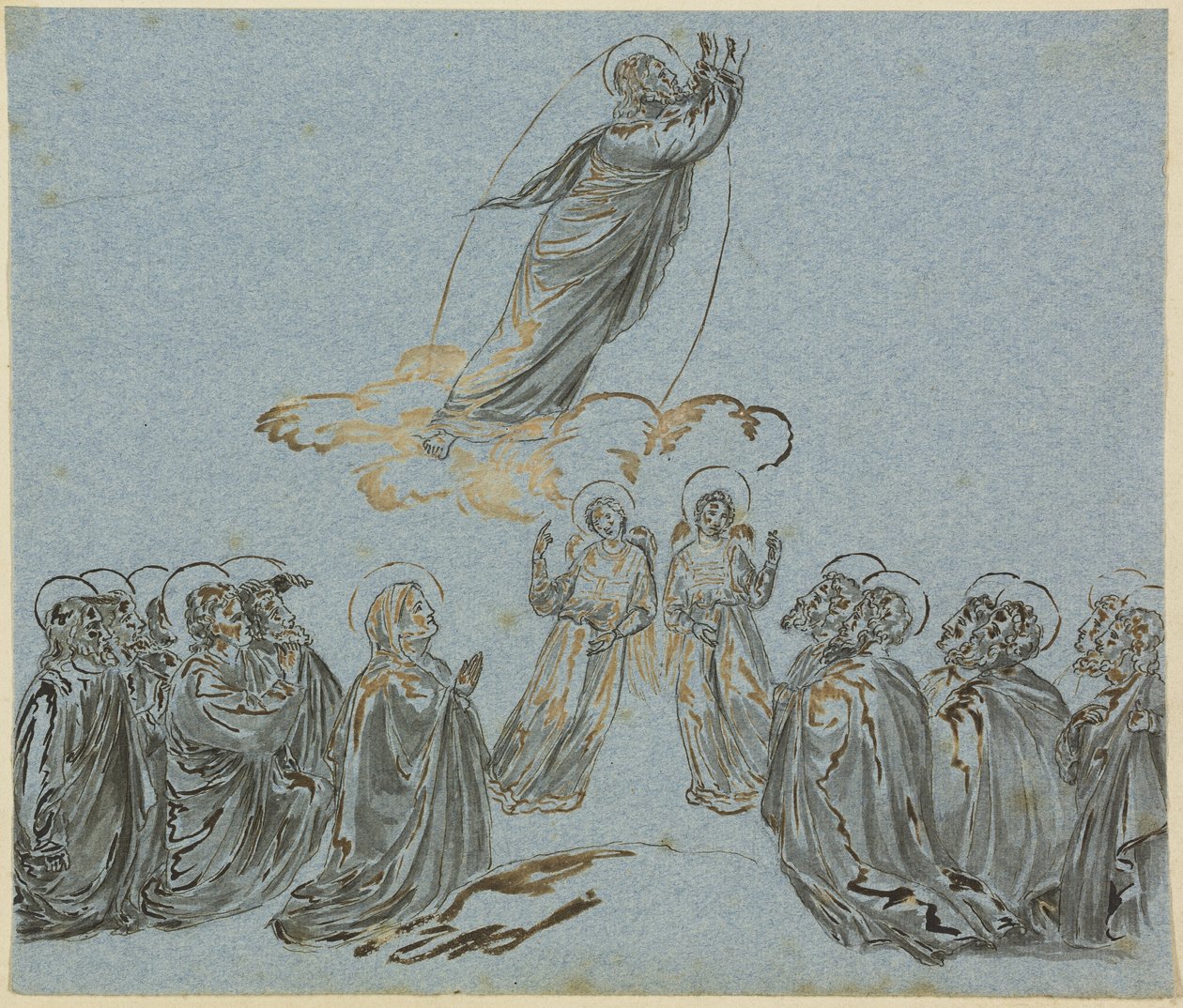 Nanebevstoupení Krista od Giotto di Bondone