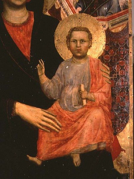 Ježíšek od Madony a dítěte na trůnu: od Giotto di Bondone