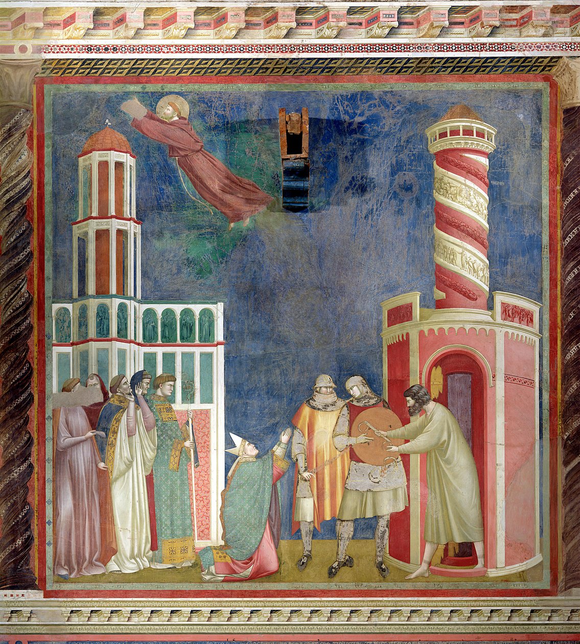 Svatý František propouští kacíře, 1297-99 od Giotto di Bondone