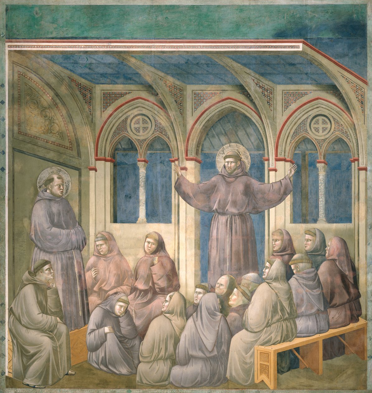 Zjevení v kapitulním domě v Arles, 1297-99 od Giotto di Bondone