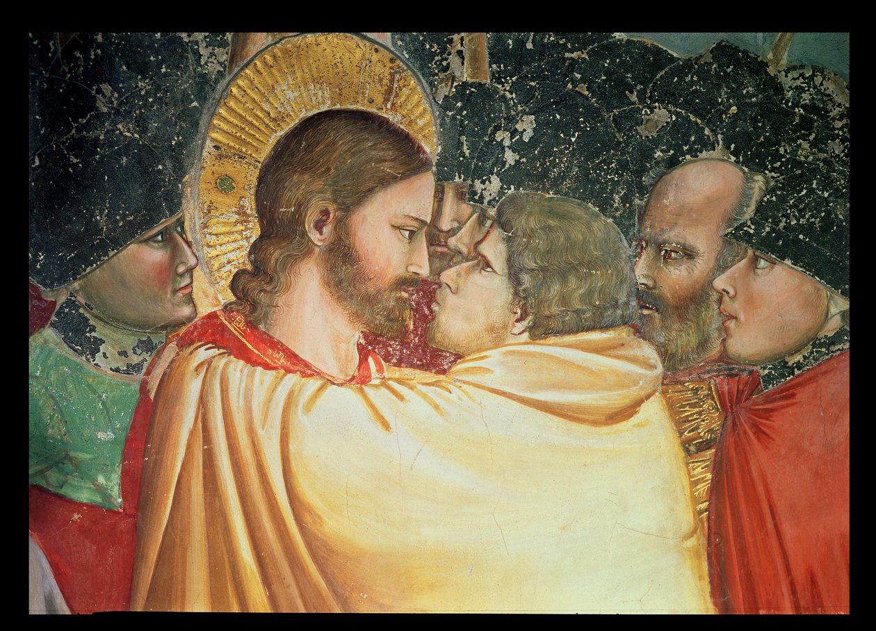 Zrada Krista, detail polibku, c.1305 od Giotto di Bondone